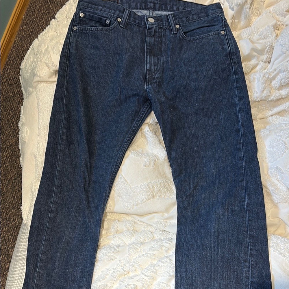 Levi's Blue Straight-Leg Jeans Classic Denim